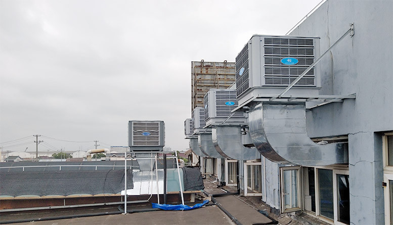 機(jī)械加工車(chē)間降溫案例